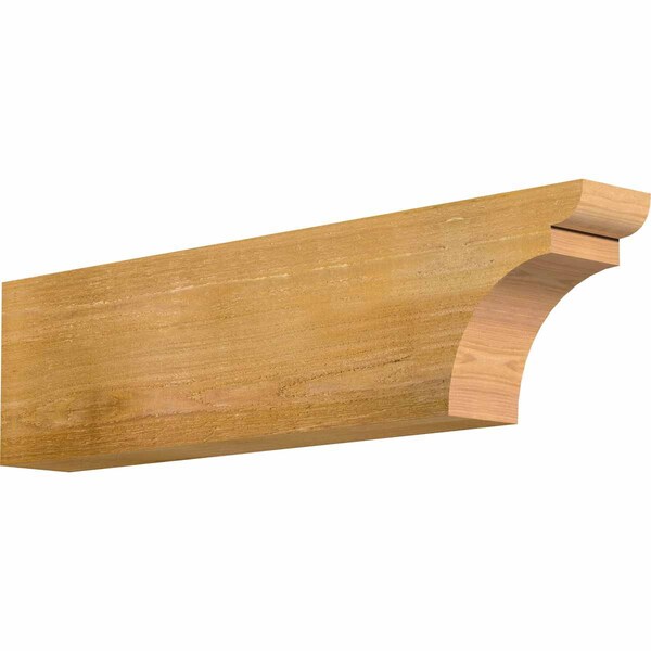 Ekena Millwork Yorktown Rough Sawn Rafter Tail, Western Red Cedar, 4"W x 8"H x 32"L RFT04X08X32YOR00RWR - main